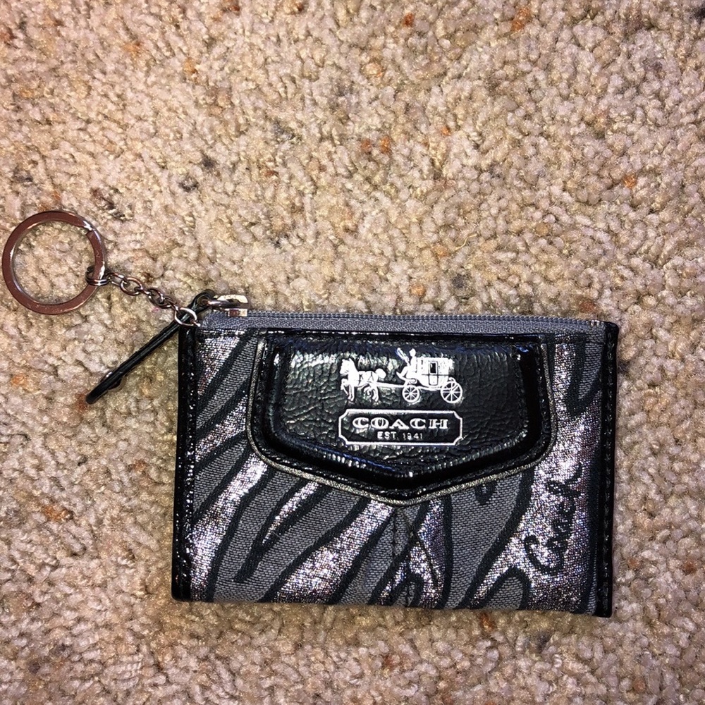 Coach keychain change pouch
